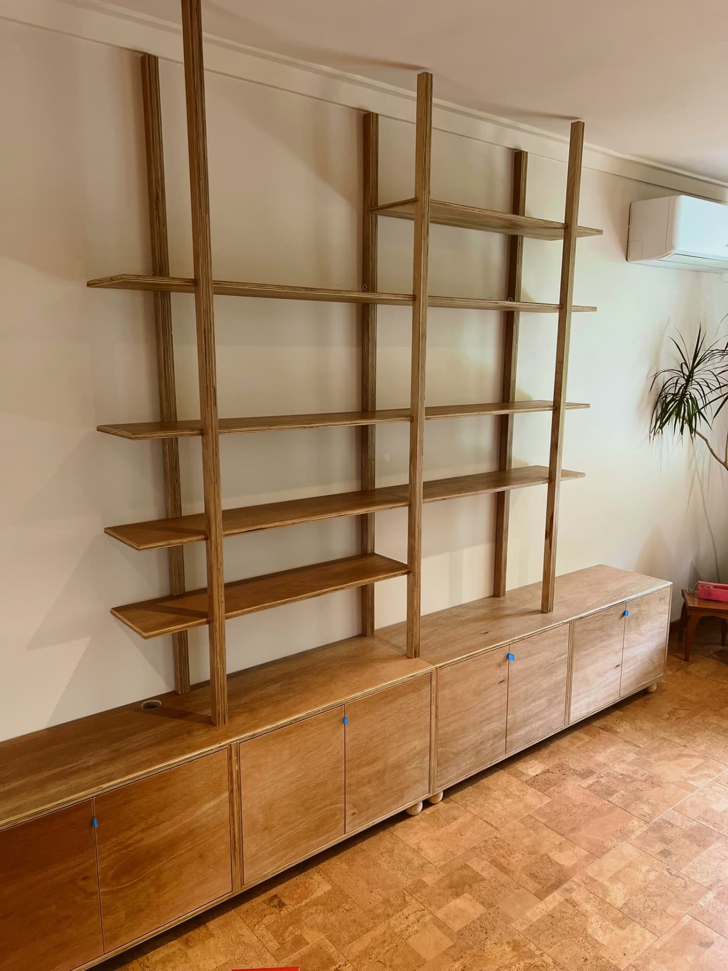 Mid-century modern shelving — build stage 4