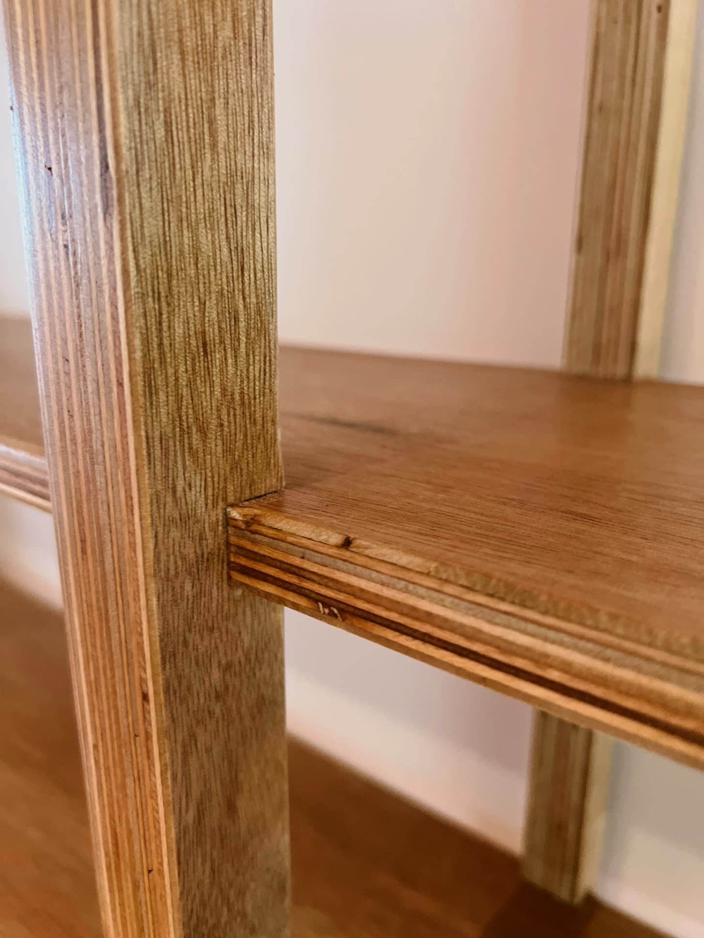 Mid-century modern shelving — finished view 3