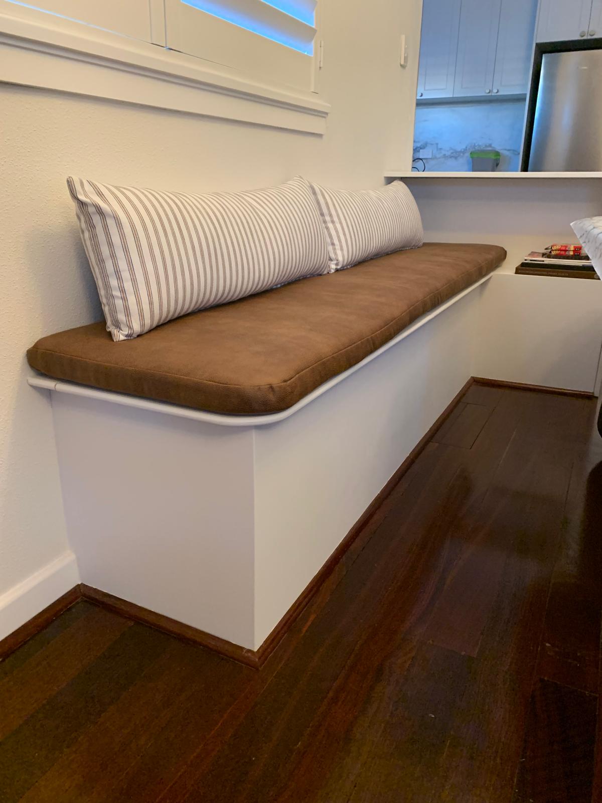 Custom bench seats & window nooks — finished view 2
