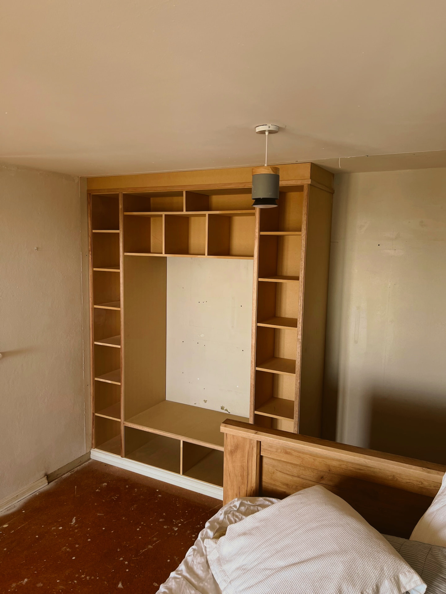 Built-in bookcases & reading nooks — build stage 2