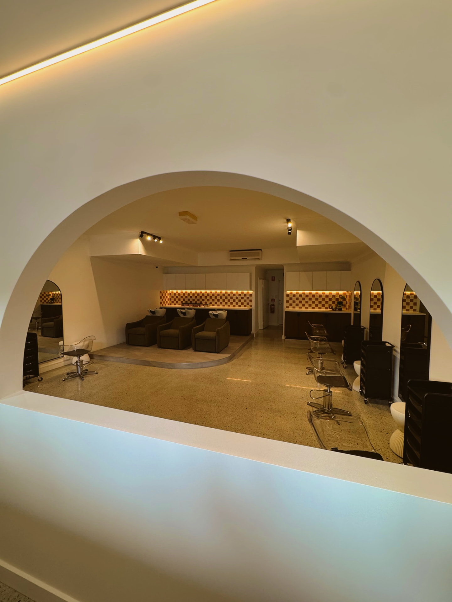 Commercial salon fit-out — finished view 3