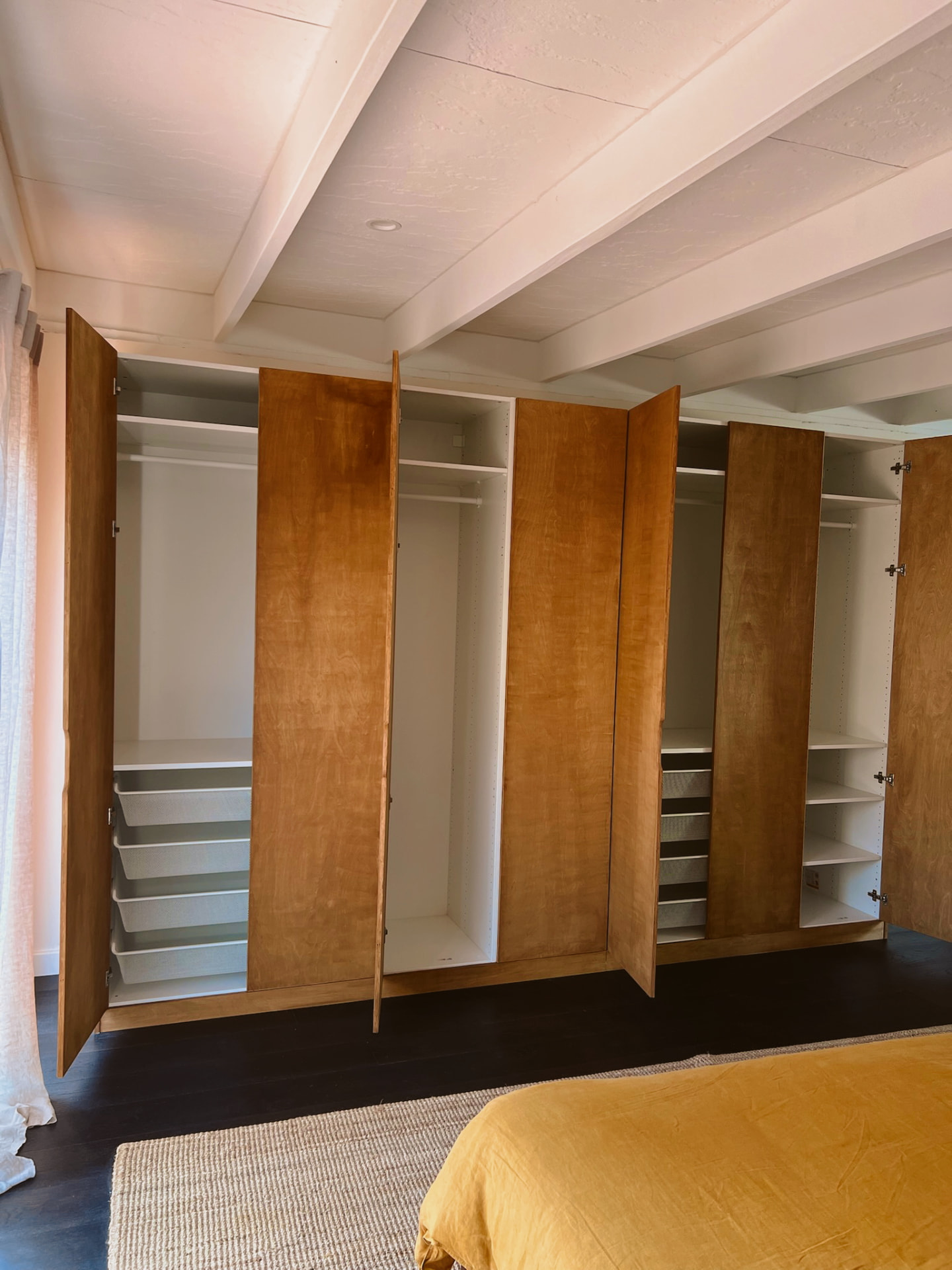 Built-in wardrobe wall — finished view 2